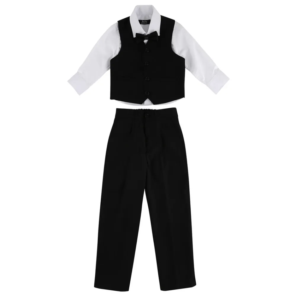 Jocko 4 Delt Festsæt - Sort/Hvid- Juletøj|Festtøj & Tilbehør