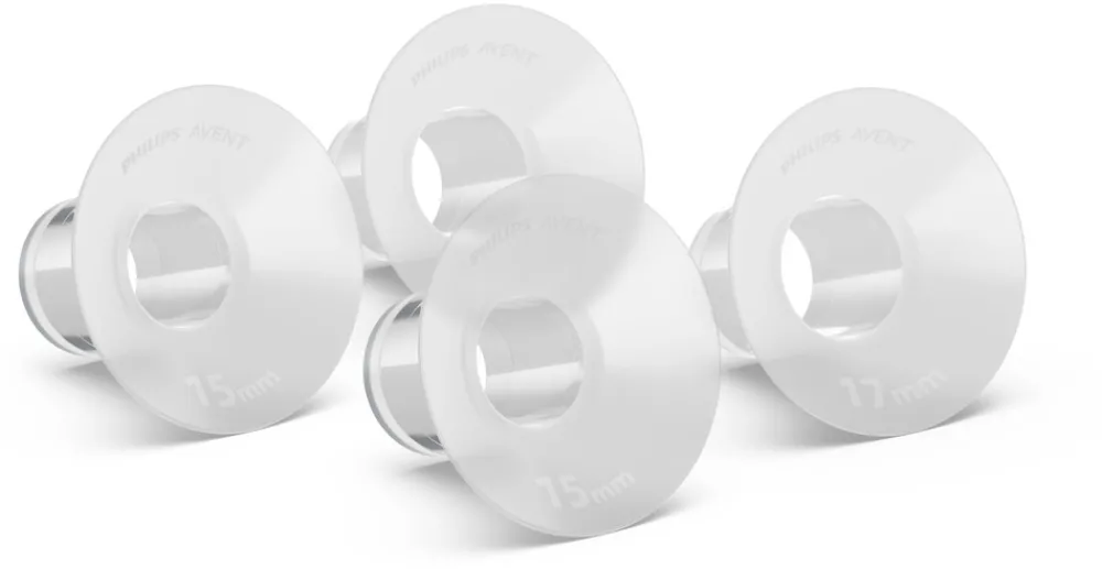 Philips Avent 15 mm og 17 mm brystskjoldindsatser, håndfri.- Brystpumper