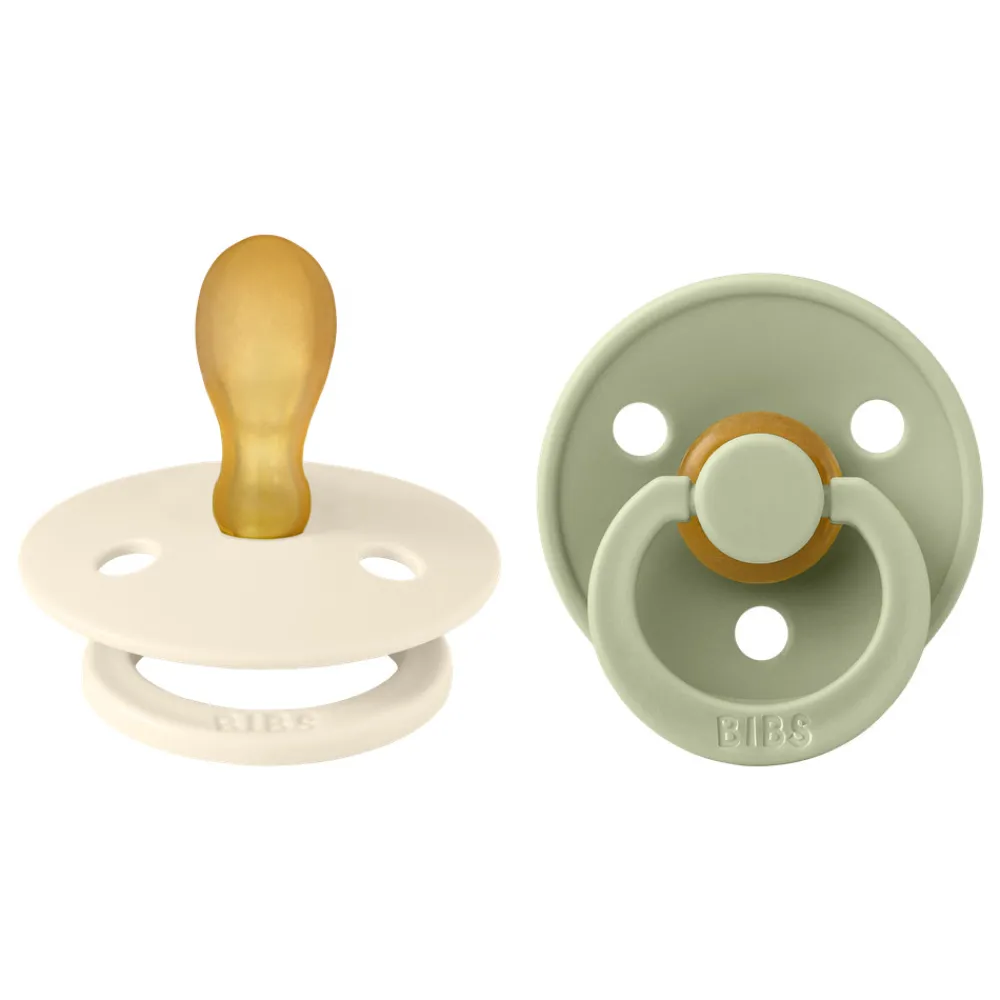 BIBS 2 pak. Colour str.2 Symmetrical - ivorysage- Sutter