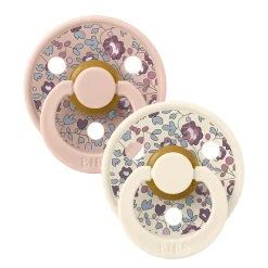 BIBS X LIBERTY 2 PK Colour Eloise Latex Size 1 Blush Mix- Sutter