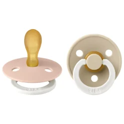 BIBS 2 pk. Colour Latex night Size 1 Anatomical Blush/Vanilla- Sutter