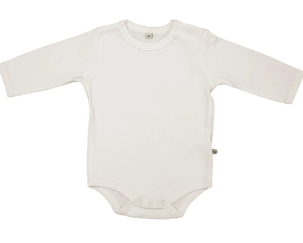 Pippi 4 Stk L/Æ Bodystockings - White 100- Multipack|Bodystocking Langærmet