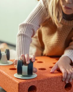 MODU 4 x Swirly wheels Dusty Green- Store Byggesæt|Tumlemøbler