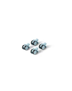 MODU 4 x Swirly wheels Sky Blue- Store Byggesæt|Tumlemøbler