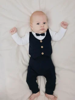 NAME IT Adam langærmet body sæt noos - DARKSAPPHI- Bodysæt