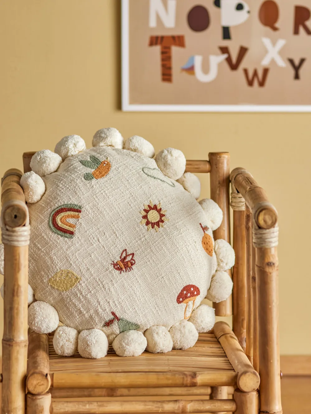 Bloomingvillemini Agnes Pude, Natur, Bomuld-Børn Pyntepuder