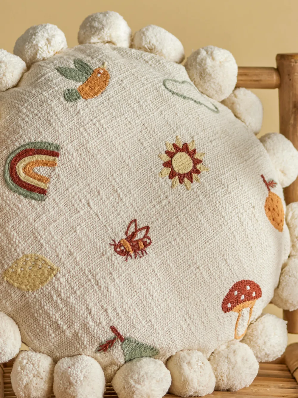 Bloomingvillemini Agnes Pude, Natur, Bomuld-Børn Pyntepuder