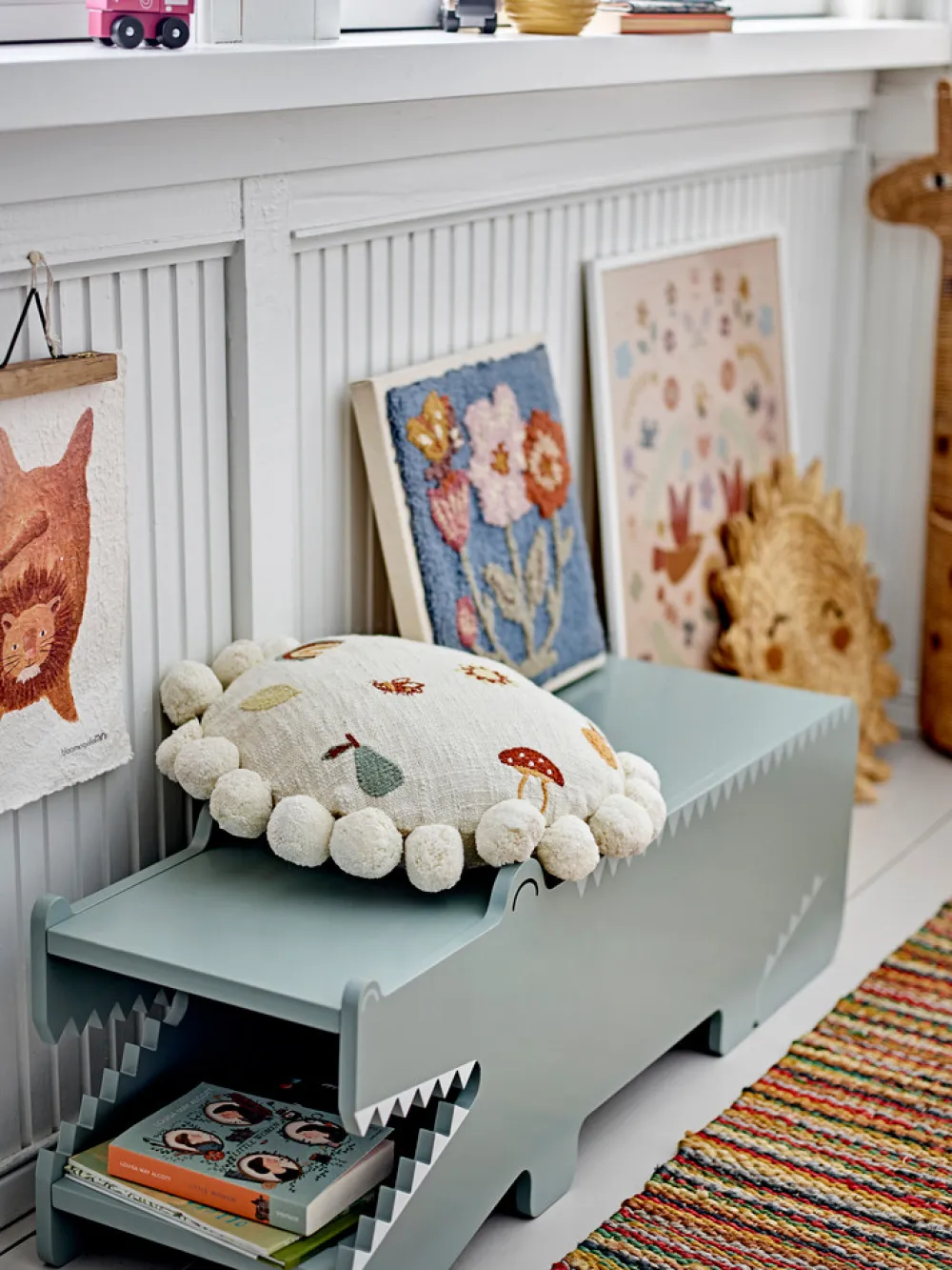 Bloomingvillemini Agnes Pude, Natur, Bomuld-Børn Pyntepuder