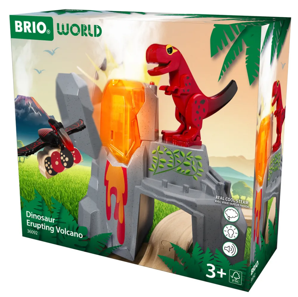 Brio Aktiv vulkan med dinosaurer - FSC®- Togbaner & Tog