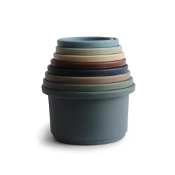 MUSHIE Aktivitetslegetøj Stablekopper - Forest- Stabelklodser