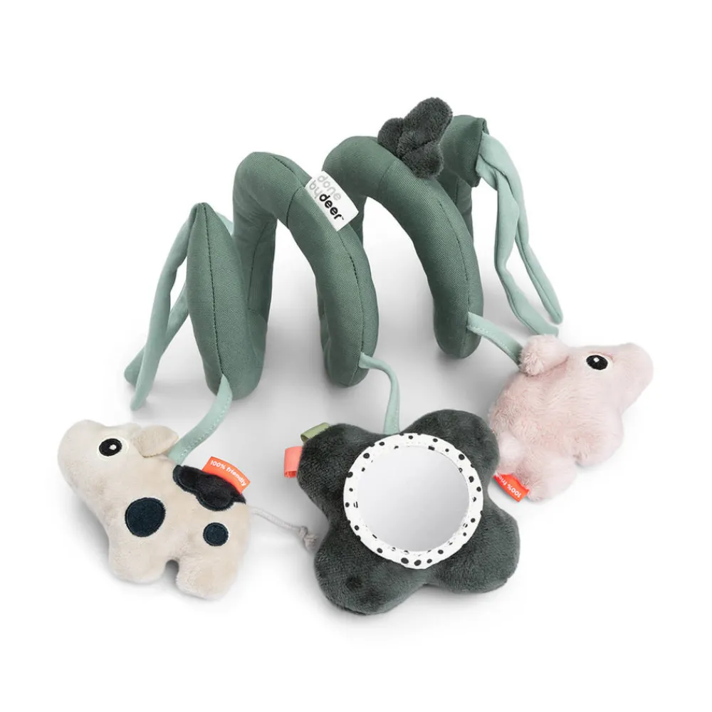 Done By Deer Aktivitetsspiral Tiny farm Grøn- Aktivitetslegetøj