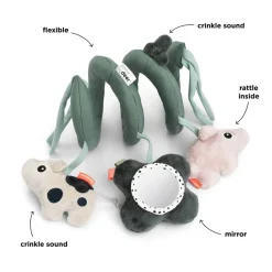 Done By Deer Aktivitetsspiral Tiny farm Grøn- Aktivitetslegetøj