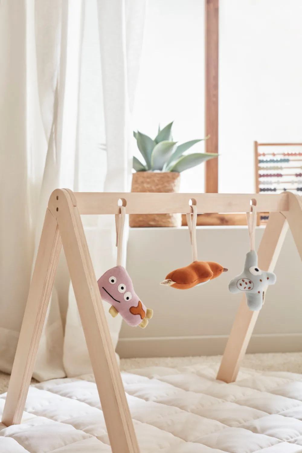 KIDSCONCEP Aktivitetstativ, natur- Aktivitetstæpper