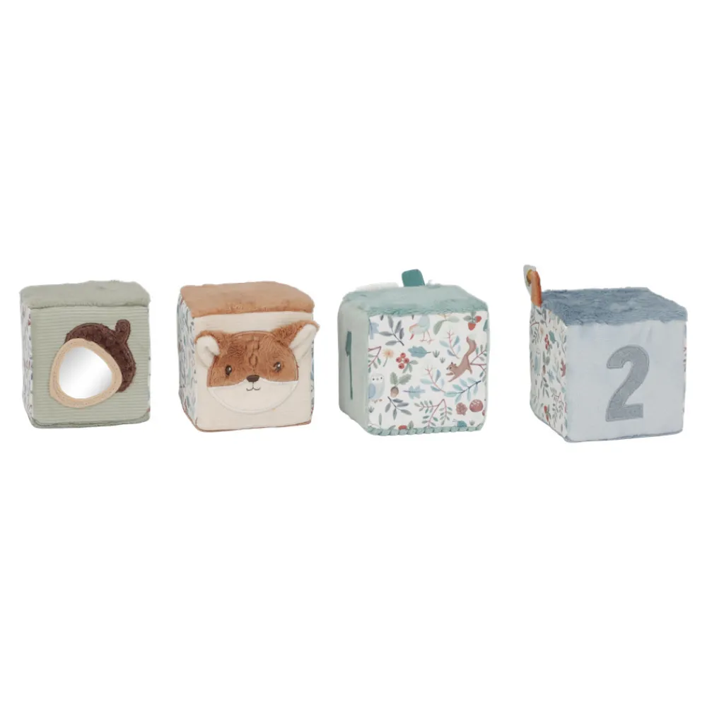 Little Dutch Aktivitetsterninger 4 stk - Forest Friends- Aktivitetslegetøj
