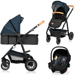 Lionelo Amber 3i1 duovogn - blue navy- Vognpakker|Kombivognspakker