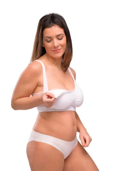 Carriwell Amme BH Med Gelé Bøjle og Indlæg - Hvid- Amme Bh'Er