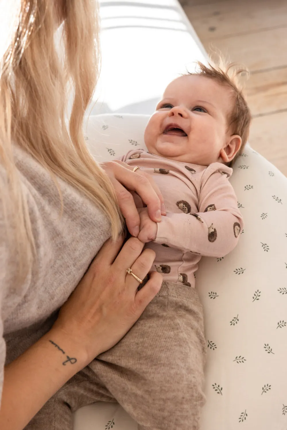 Sebra Ammepude, Sophora Leaves, beige/grøn, Kapok-Børn Ammepuder|Graviditets- & Ammepuder