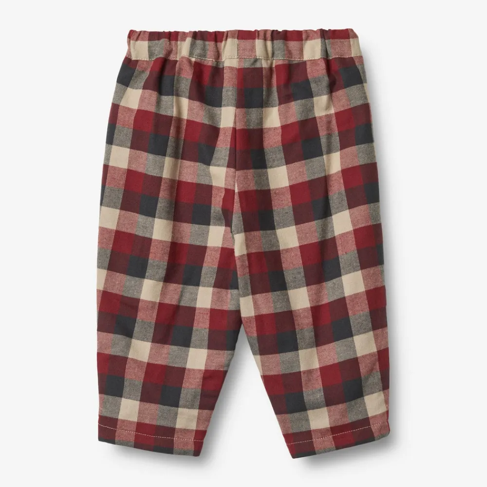 Wheat Arne Foret Bukser - Red Blue Check- Bukser