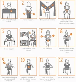 Ergobaby Aura Strækvikle - Twilight Navy- Bæreseler & Vikler