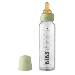 BIBS Baby Bottle Glass 225ml. - sage- Sutteflasker