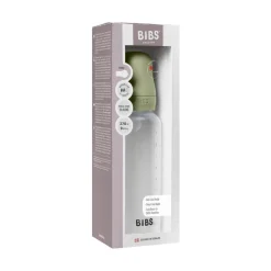 BIBS Baby Bottle Silicone 1 pack 270 ml Sage- Sutteflasker