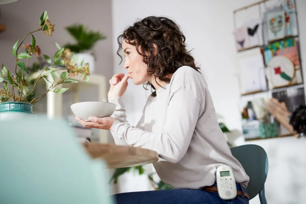 Philips Avent Baby Monitor m. temperatursensor og vuggeviser- Babyalarmer