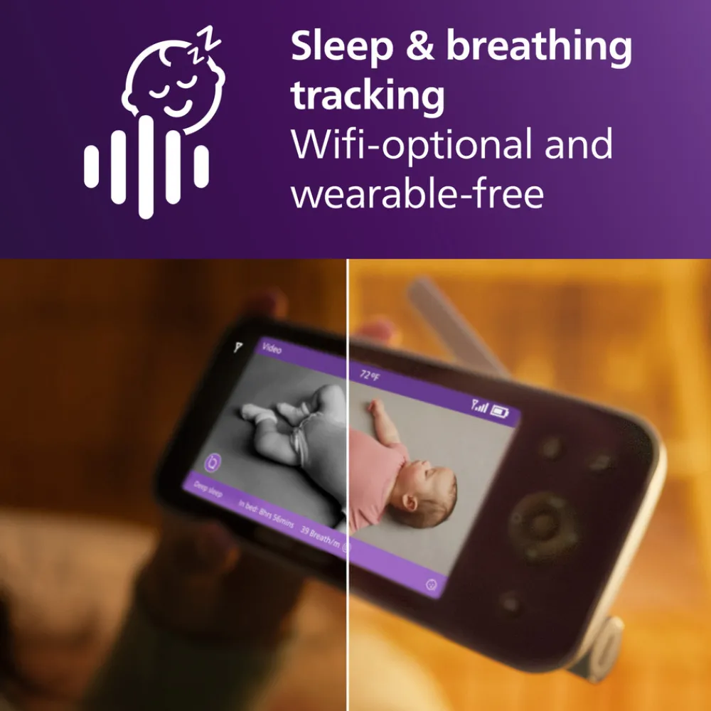 Philips Avent Baby Monitor, Overvågning af søvn og vejrtrækning- Babyalarmer