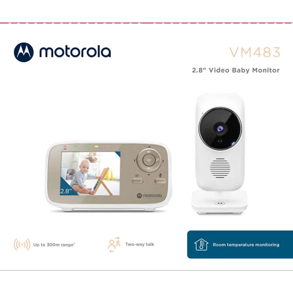 MOTOROLA Baby Monitor VM483 Video- Babyalarmer