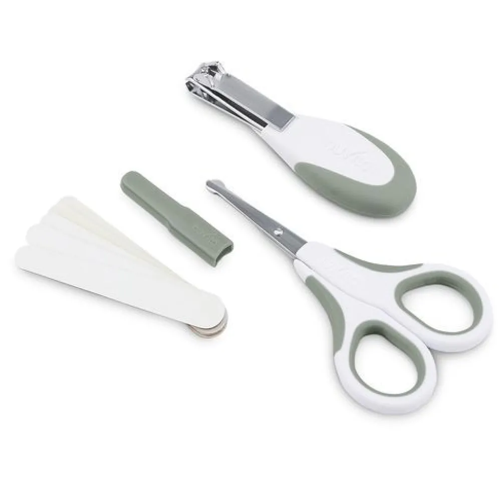 Nuvita Baby negle sæt SAGE GREEN- Plejeartikler Til Baby