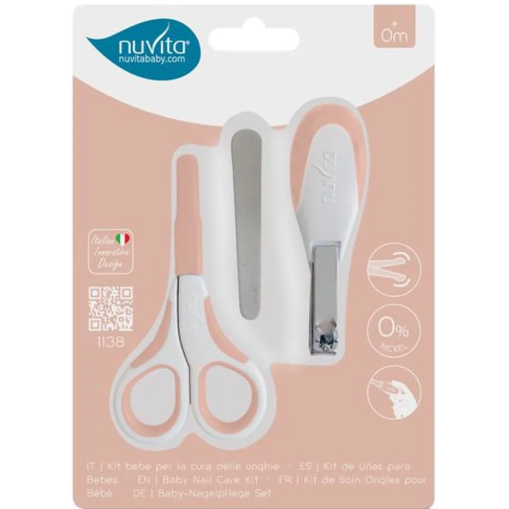 Nuvita Baby negle sæt ENGLISH ROSE- Plejeartikler Til Baby