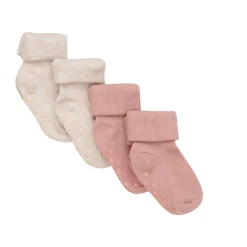 BeKids Baby rib strømpe m. ABS (4-pak) - 524- Strømper|Multipack