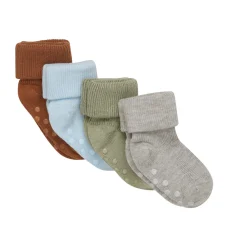 BeKids Baby rib strømpe m. ABS (4-pak) - 208- Strømper|Multipack