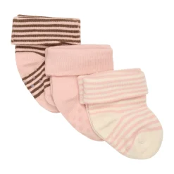 BeKids Baby rib strømper - Mahogany Rose- Skridsikre Strømper|Multipack