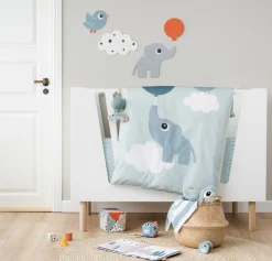 Done By Deer Baby sengetøj - elphee blå-Børn Sengetøj