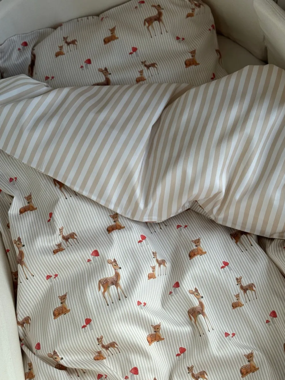 All By Voss Baby sengetøj, Bambi Beige 70x100 cm-Børn Sengetøj