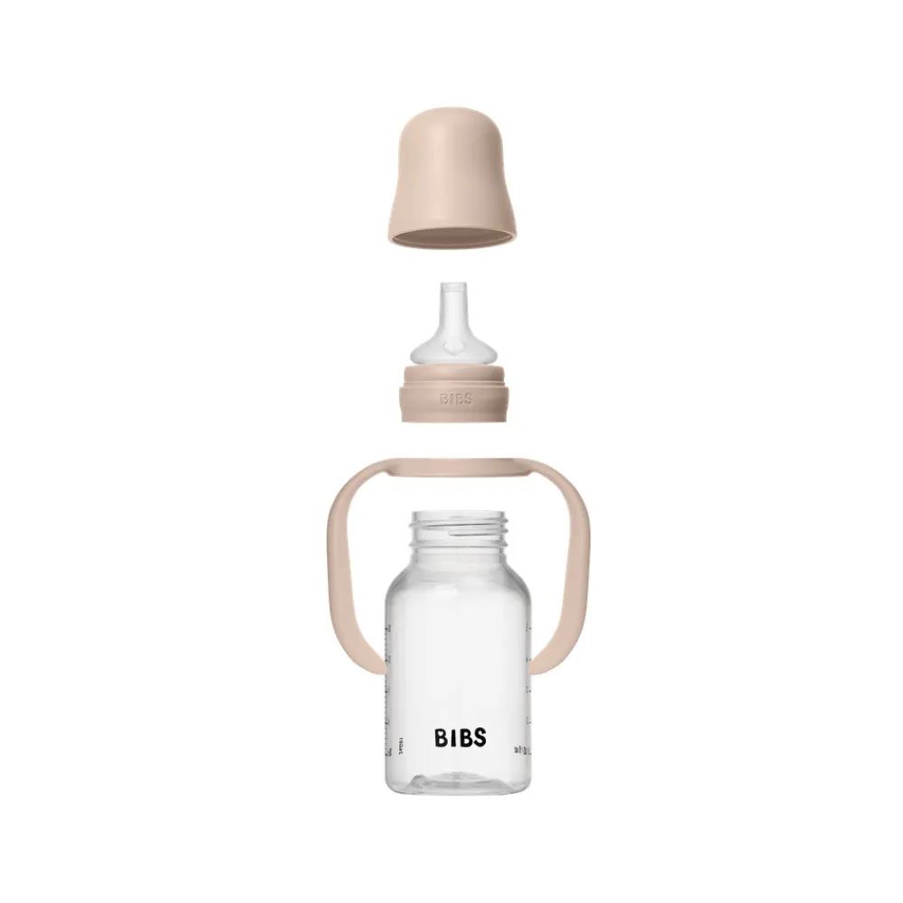 BIBS Baby Sippy Flaske Silikone 1pk 150 ml - Blush- Sutteflasker|Service