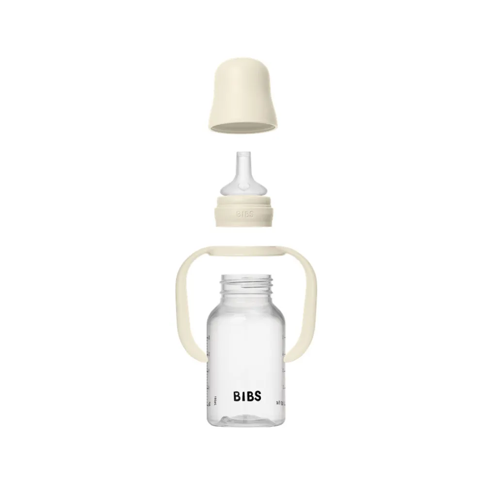 BIBS Baby Sippy Flaske Silikone 1pk 150 ml - Ivory- Sutteflasker|Service