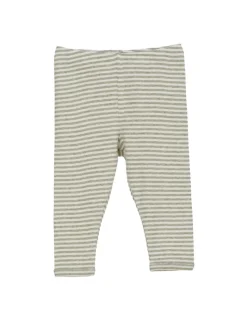 Serendipity Organics Baby Stribet Leggings - SAGE/ECRU- Leggings