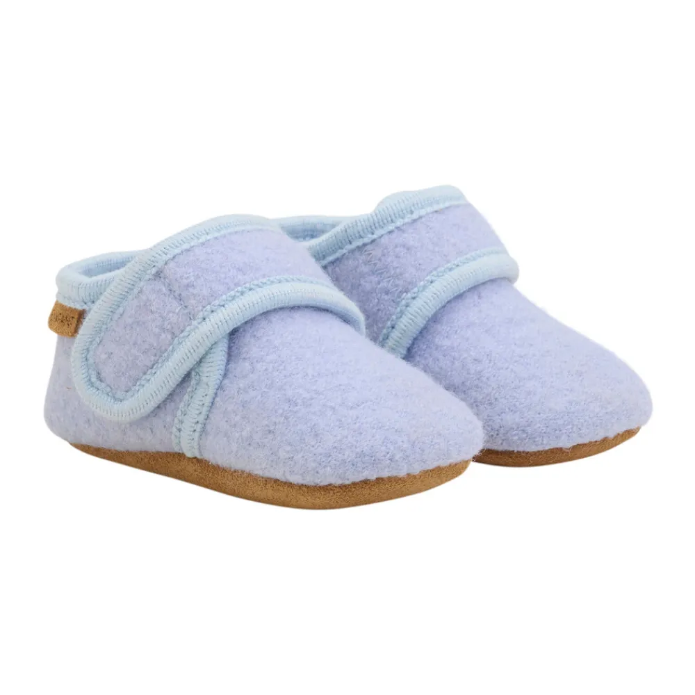 En Fant Baby wool slippers - Forever Blue- Uld Hjemmesko