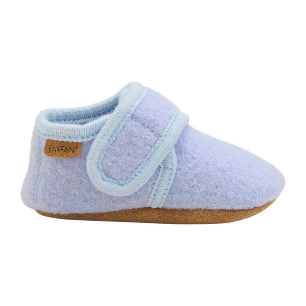 En Fant Baby wool slippers - Forever Blue- Uld Hjemmesko