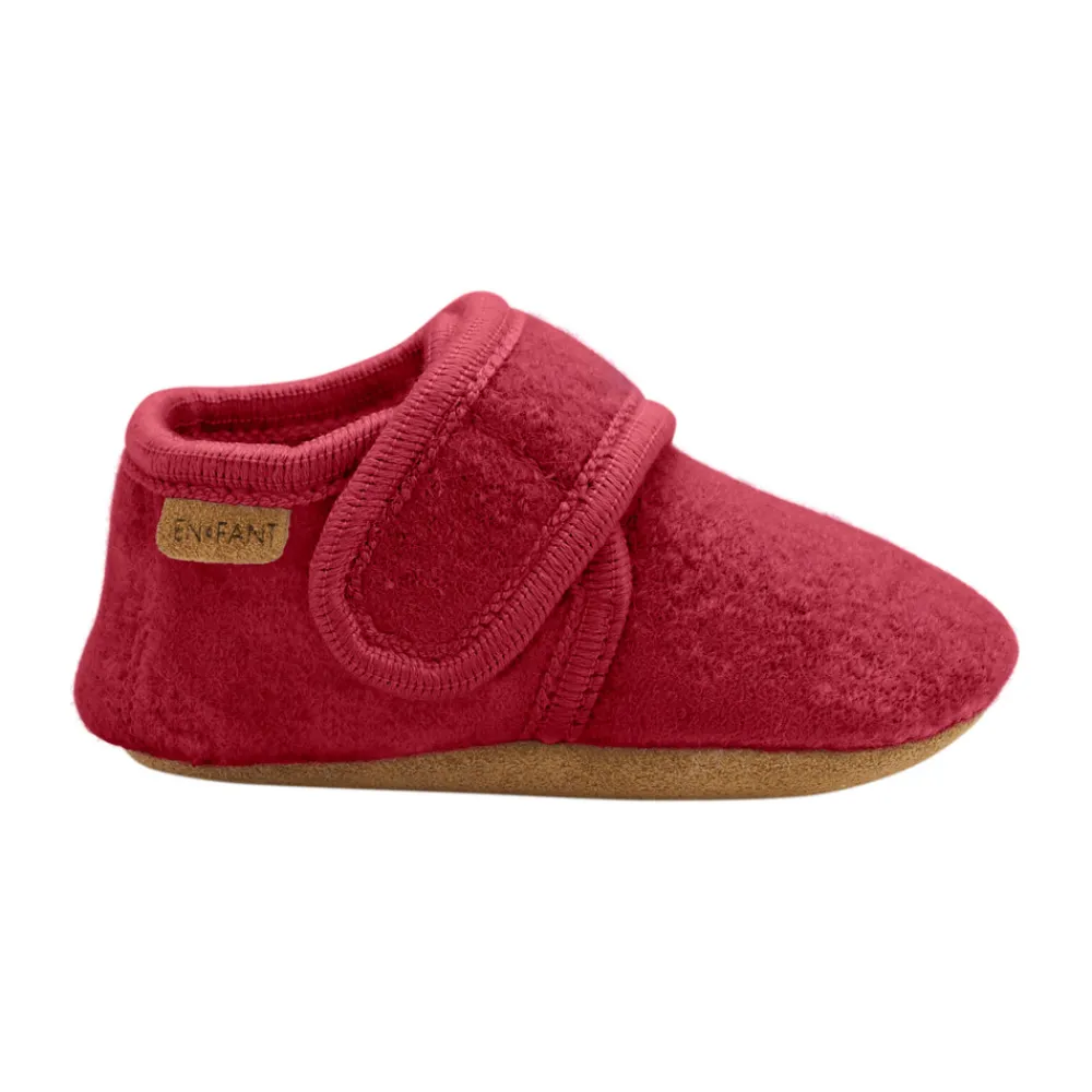 En Fant Baby wool slippers - Rio Red- Uld Hjemmesko