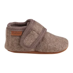 En Fant Baby wool slippers - Walnut- Uld Hjemmesko
