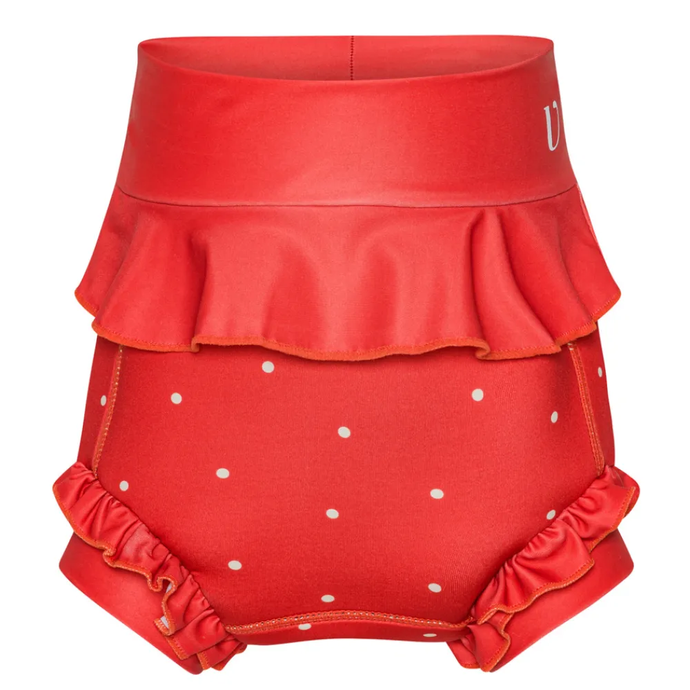 Vanilla COPENHAGEN Badeble - Neopren - Frill - Berry - Dots - BERRY- Blebadebukser