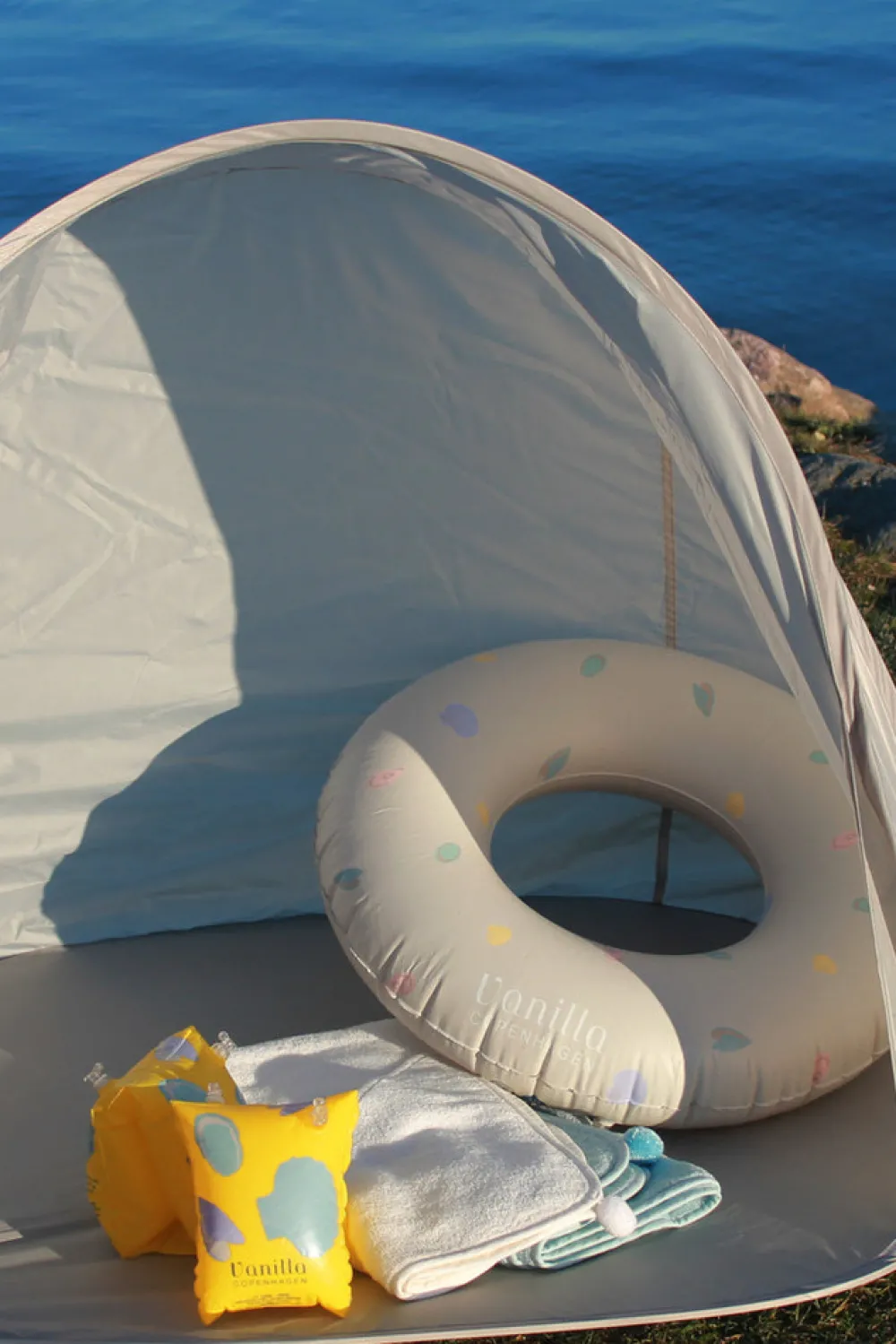 Vanilla COPENHAGEN Badevinger - oyster grey 25x20 cm.- Svømmetilbehør|Badetilbehør