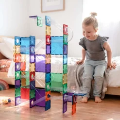 CONNETIX Ball Run - magnetsæt 92 dele - rainbow- Magnetlegesæt