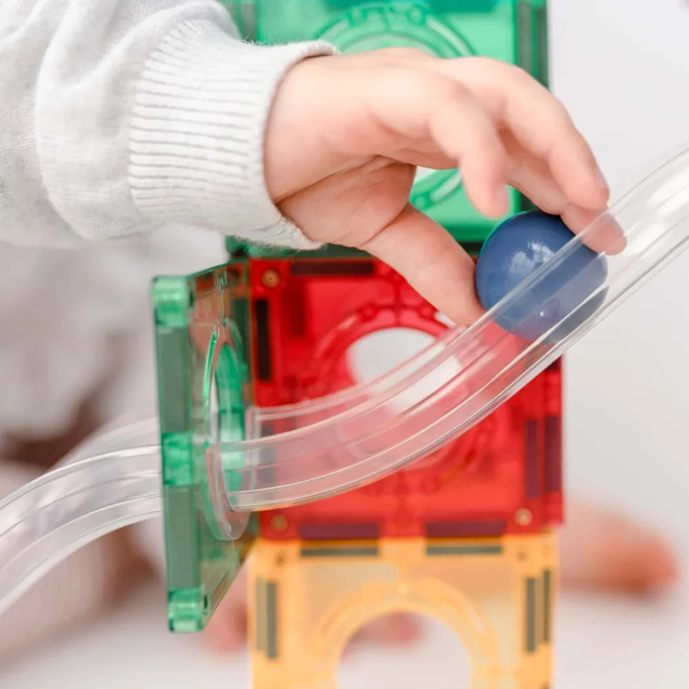 CONNETIX Ball Run - magnetsæt 92 dele - rainbow- Magnetlegesæt