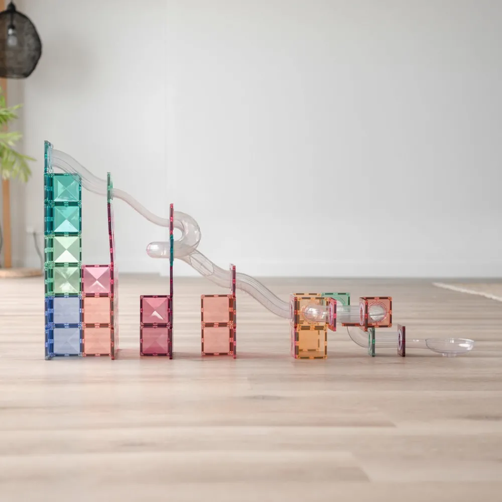 CONNETIX Ball Run Expansion Pak udvidelsessæt 80 del pastel- Magnetlegesæt