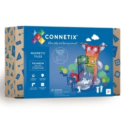 CONNETIX Ball Run Expansion Pak udvidelsessæt 66 dl rainbow- Magnetlegesæt