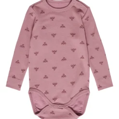 hummel Bambo body langærmet - NOSTALGIA ROSE- Uldbodyer|Bodystocking Langærmet