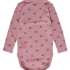 hummel Bambo body langærmet - NOSTALGIA ROSE- Uldbodyer|Bodystocking Langærmet